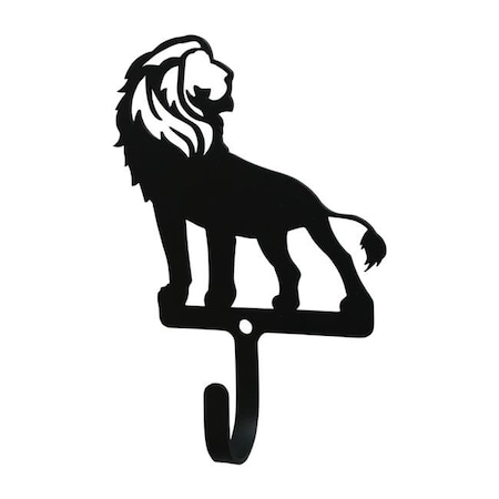Village Wrought Iron WH-278-S Lion Wall Hook; Small WH-278-S